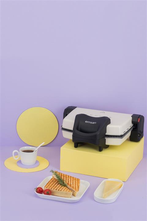 Emsan Power Master Granit 1800w Tost Makinesi Krem