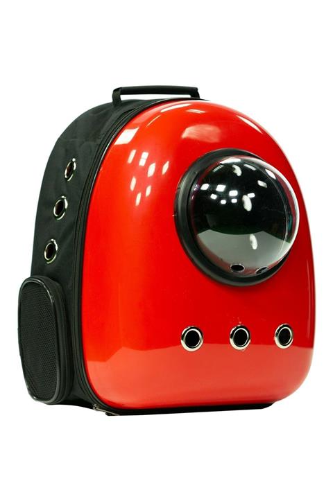 Maxisol Astronot Kedi Köpek Taşıma Çantası Değişebilir Kapak Kırmızı