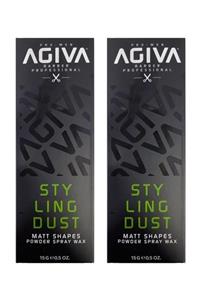 Agiva Saç Şekillendirici Matte Shapes Pudra Wax 15 gr 2 Adet