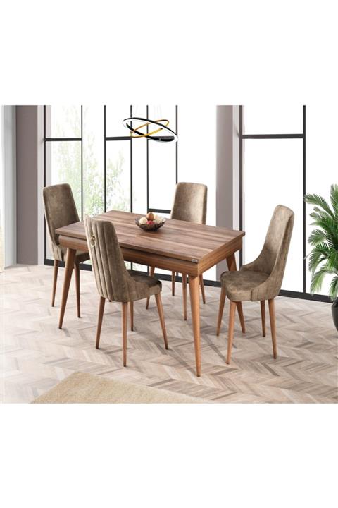 Evistro Ortadan Açılır Salon Yemek Masası Takım