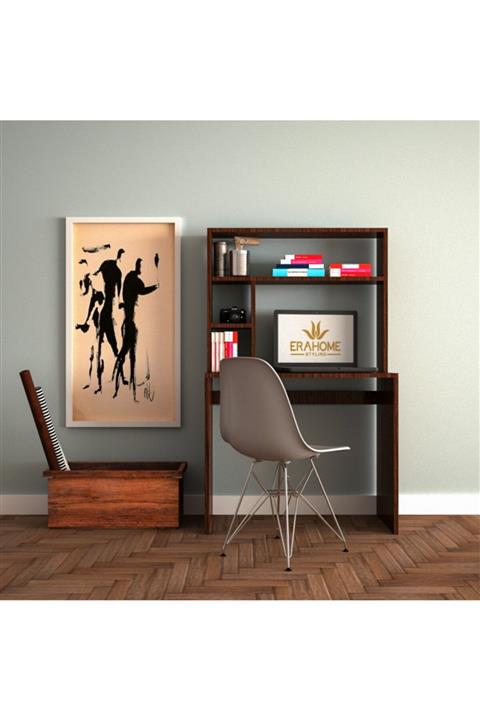 EraHome Raflı Çalışma Masası Ceviz