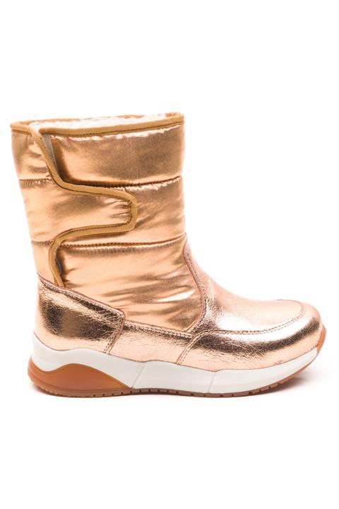 Minipicco Kız Çocuk Bronz Deri Ortopedik Bot