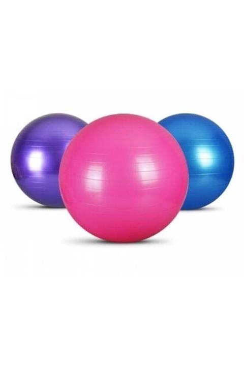 CAN OYUNCAK Can Sport Plates Topu Gym Ball Pompa Hediyeli Pilates Topu