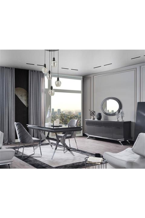 Han Mobilya Asya Gümüş Yemek Odası