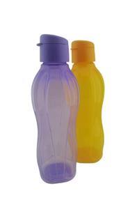 Tupperware Eko Şişe 750 ml 2'li Turuncu Lila Yeni