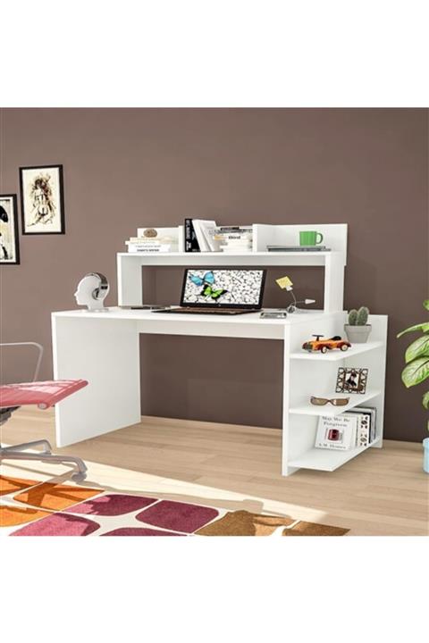 BMdekor Çalışma Masası Beta Beyaz