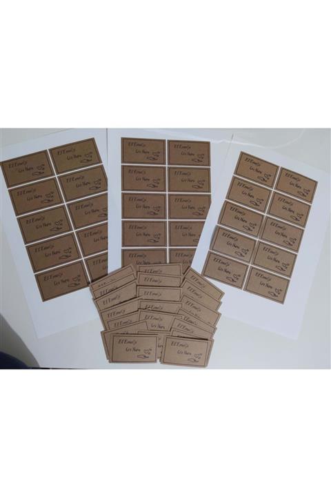 SEGA etiket ambalaj Kraft Kağıtta 'el Emeği Göz Nuru' Etiketleri