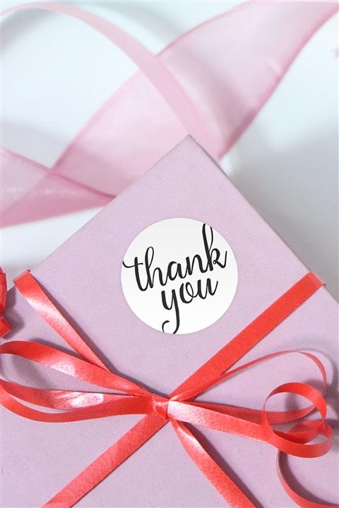 Özer Store Thank You Yazılı Paket Etiketi