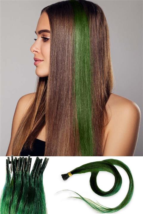 PRODİVA Renkli Kaynak Saç Yeşil Renk 25 Adet