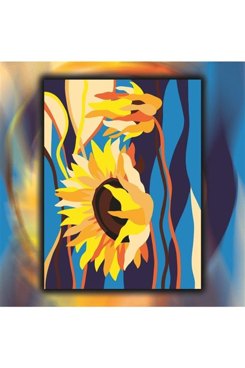 ART TOO Sayılarla Boyama Seti 40x60cm Tuval Td104 Ayçiçeği
