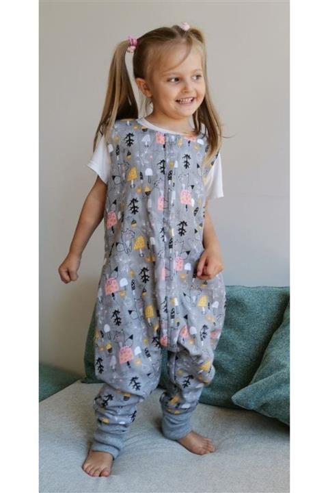 Raduga Collection Çocuk Müslin Baharlık Uyku Tulumu Gri Sincap