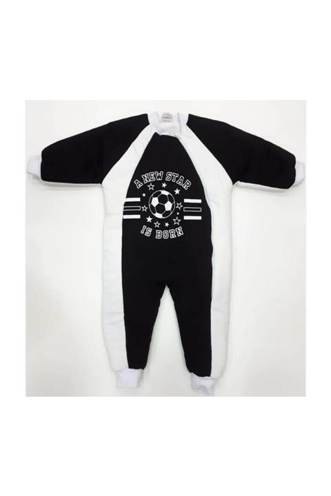 ÖZLEM BEBE 3-4 Yaş Siyah Beyaz Uyku Tulumu
