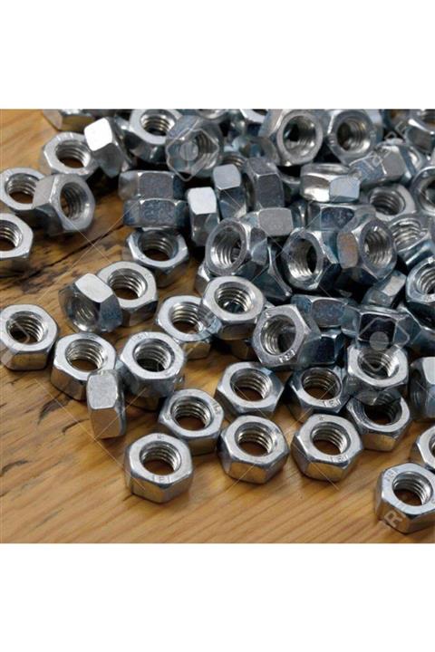 Badem10 100 Adet M33 Çelik Somun Paslanmaz Altı Köşe