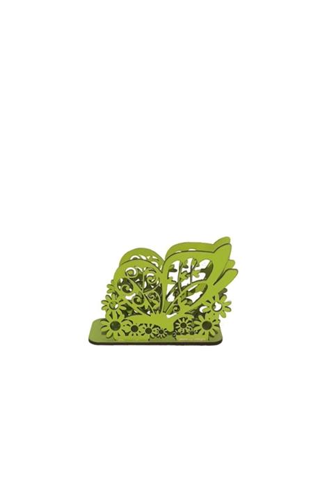 Hediyebak Ahşap Kelebek Motifli Peçetelik