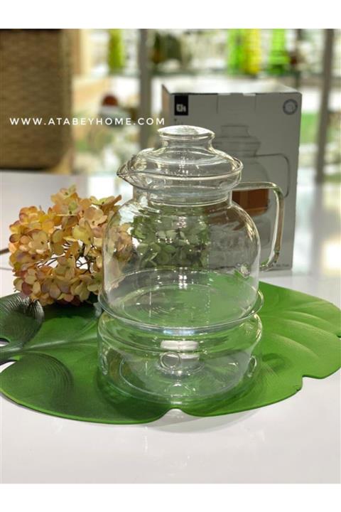 Orion Isıtıcılı Büyük Cam Çaydanlık 1500ml