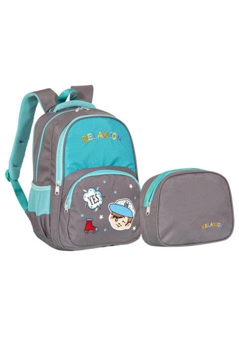 MaviMoure Beslenmeli Ilkokul Sırt Çantası Standart Mavi