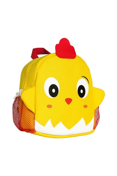 feyzamavm Unisex Çocuk Sarı Civcivli Kreşte Kullanım ve Günlük İçin Sırt Çantası