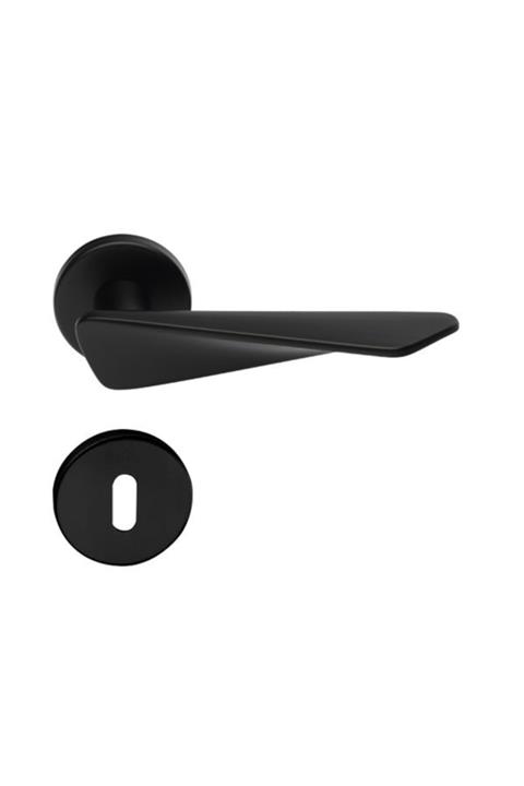 Hafele Crown Oda Kapı Kolu Seti, Mat Siyah Renk