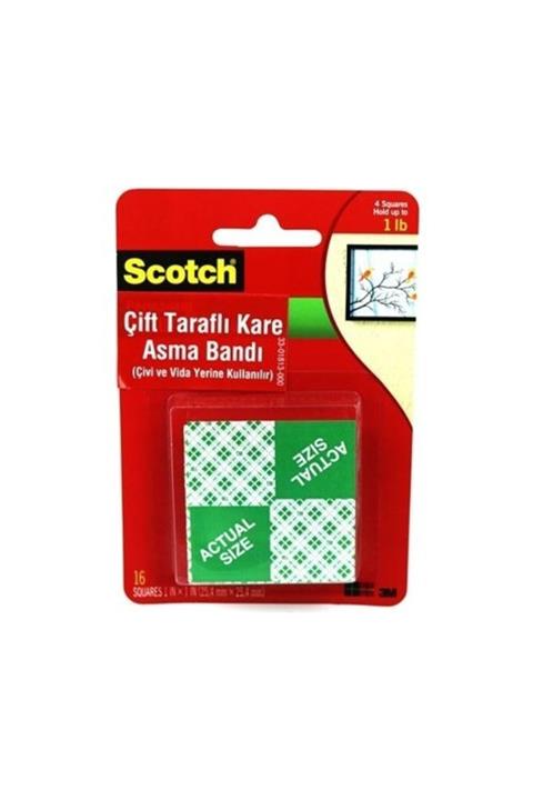 Scotch Çift Taraflı Kare Asma Bandı