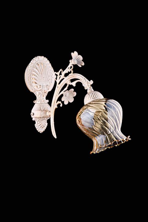 Avize çarşısı Rose Aplik Beyaz Patine