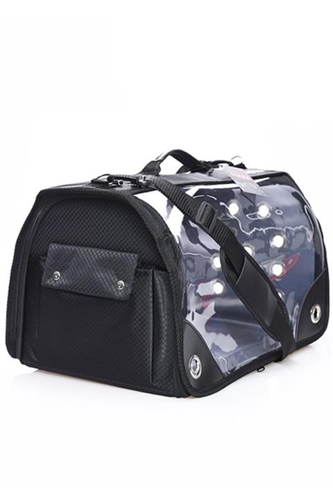 Lepus Fly Bag Şeffaf Cepli Kedi Ve Köpek Için Seyahat Çantası (large)