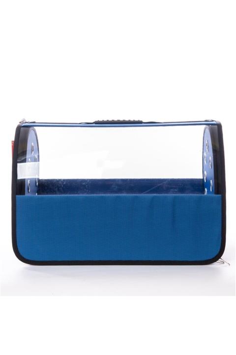 BEBEBEBEK Iki Taraflı Jumbo Şeffaf Taşıma Çantası Mavi