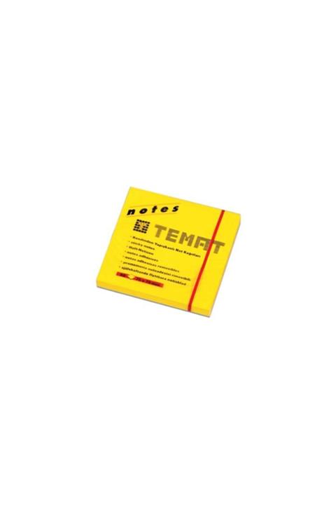 Temat Yapışkanlı Not Kağıdı Küp Fosforlu Renk 75x75 Mm
