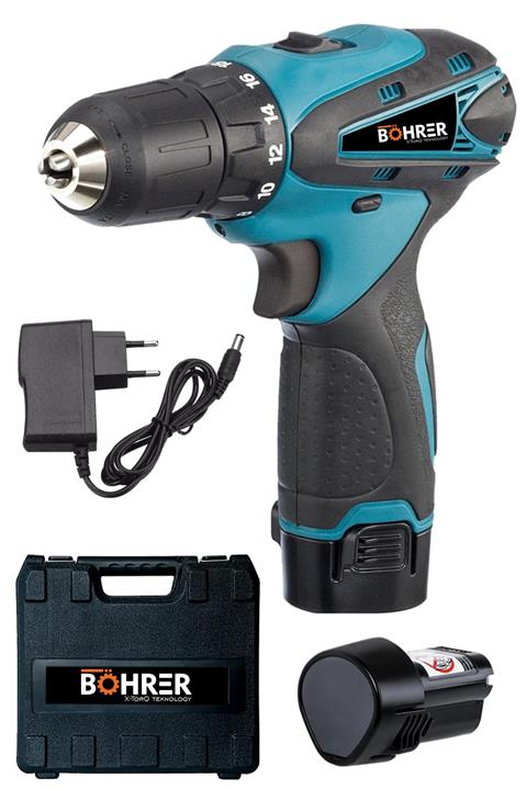 BÖHRER X-torq Teknology 18 Volt Metal Şanzımanlı Şarjlı Matkap