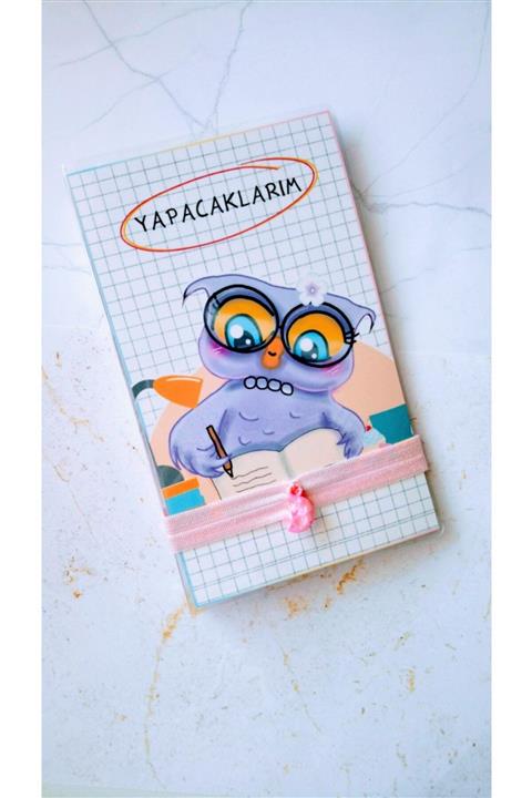 Fatofotofan Gonca Baykuş Yapacaklarım Kapaklı Notluk