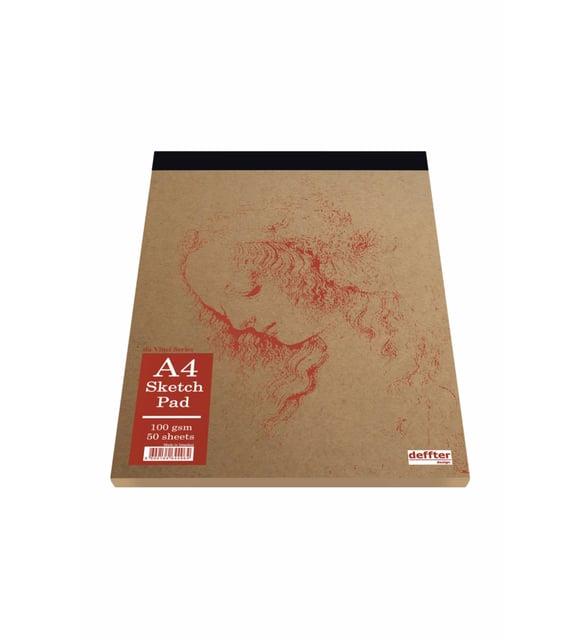 DEFFTER Eskiz Defteri Ciltli Beyaz A4 64620-3