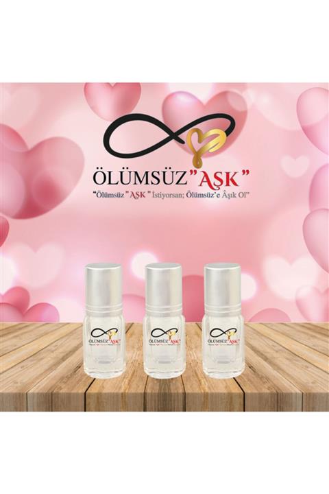 aşkı sermest Ölümsüz Aşk Aşkın Ateşi Unisex 3 Ml Saf Alkolsüz Parfüm Esansı 3 Adet