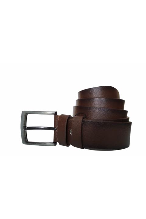 KarPa Hakiki Deri Battal Çok Uzun Kahverengi Kot Pantolon Kemeri 4.5cm
