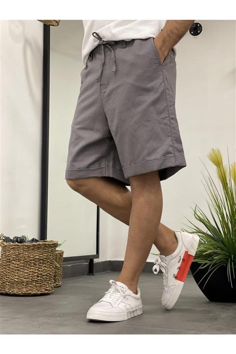 NOMARC 5182 Gri Keten Şort