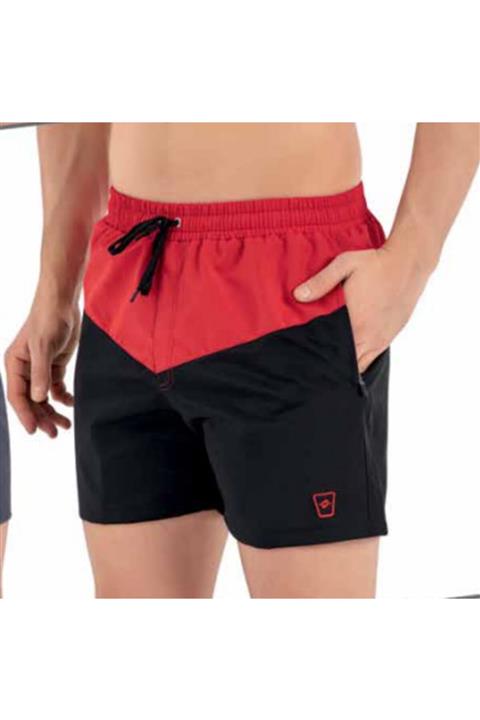 Crozwise 3167 Paraşüt Micro Kumaş Erkek Deniz-havuz Şort