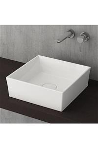 Bocchi Vessel Tezgah Üstü Lavabo 38x38 Cm Parlak Beyaz 1173-061-0125