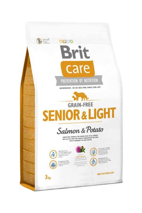 Brit Care Senior Light Tahılsız Somonlu Yaşlı Diyet Köpek Maması 3 Kg