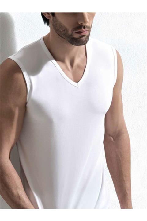 Cacharel 1304 Spor V Yaka Pamuk Erkek Atlet