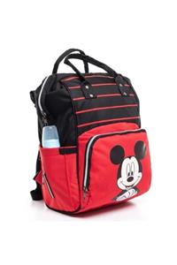 Papyon Baby Kids Mickey Mouse Anne Bebek Bakım Sırt Çantası Biberon Termoslu Sıvı Geçirmez Puset Askı Aparatlı