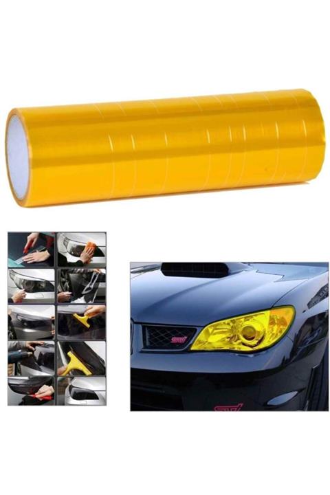 wolffol Sarı Far Filmi Transparan 30cmx4mt