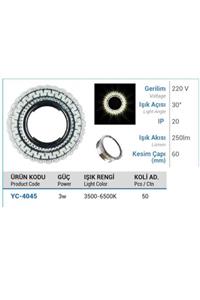 YCL 3 Watt Smd Led Cam Spot ( Spot Lambası Hediye) Karışık, Çok Renkli--Standart 3234520190607