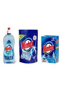 Mintax Bulaşık Makinesi Seti( Bulaşık Makinesi Parlatıcısı 450 Ml+ 50'li Tablet Deterjan+