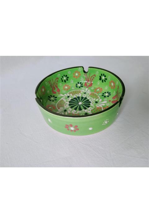 Sultan Çini Çini El Emeği Teşhip Sanatı Özel Tasarım Kabartma Desenli Çini Küllük