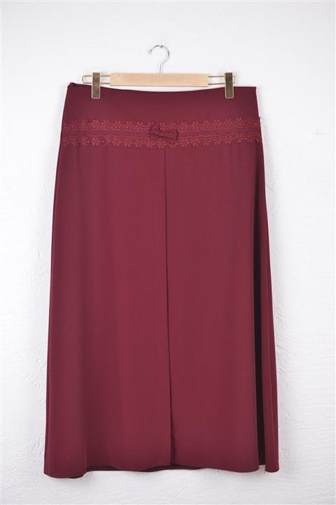 TRENDPARK Kadın Bel Dantel Model Kumaş Etek