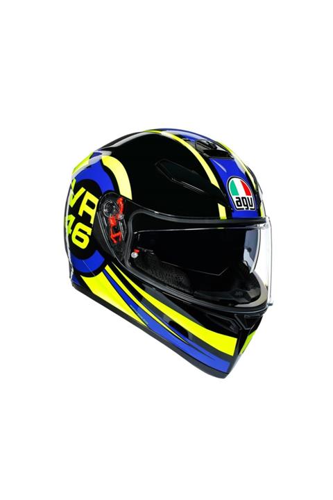 AGV Siyah K3 Sv Top Ride 46 Kapalı Kask