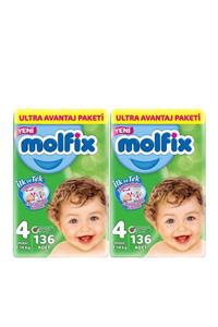 Molfix Bebek Bezi Ultra Avantaj Paketi 4 Beden Maxi 272 Adet