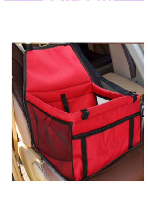 Carneil Kırmızı Kedi Köpek Seyahat Taşıma Çantası Otomobil Araba Çantası Ns159