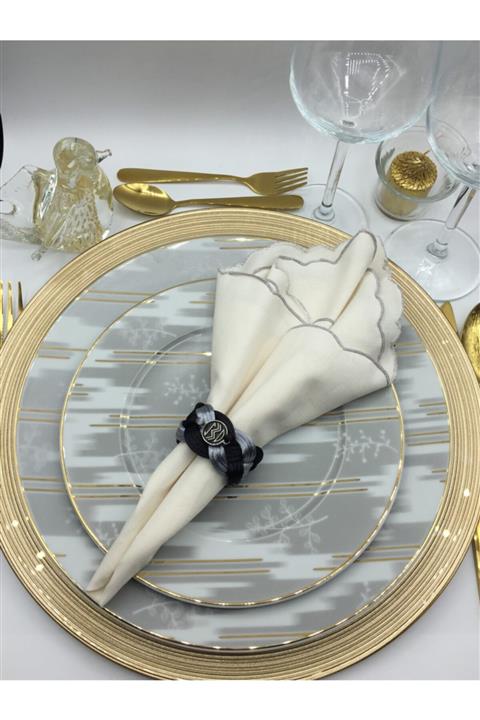 Yada Unique Çift Renk Peçete Halkası