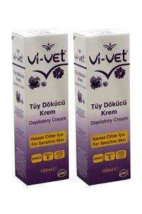 Vivet Ağda Tüy Dökücü Krem 100ml X 2 Adet