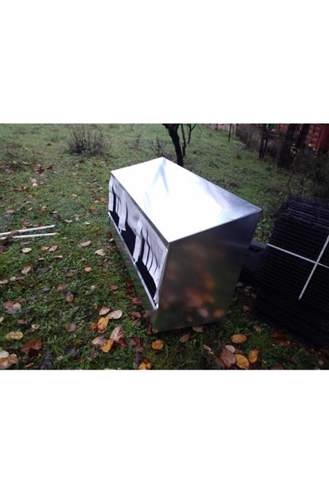 GELİŞİM TAVUKÇULUK Özel Tasarım Kaz Folluğu Galvaniz 3 Gözlü