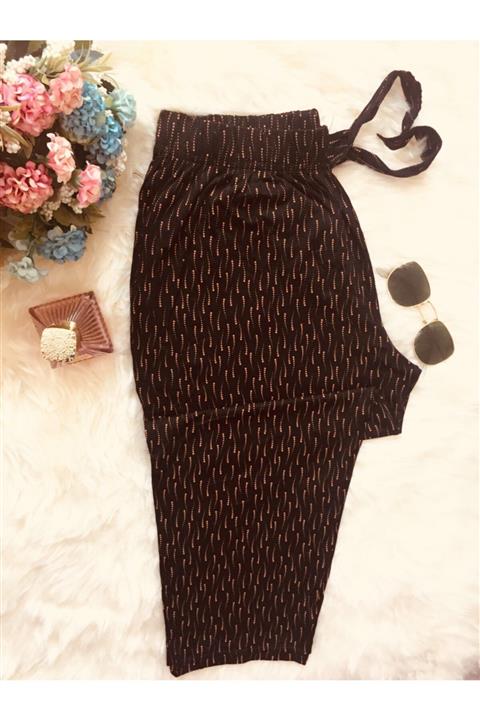 Altınay Lüx Cepli Viskon Kadın Kapri & Bermuda K15